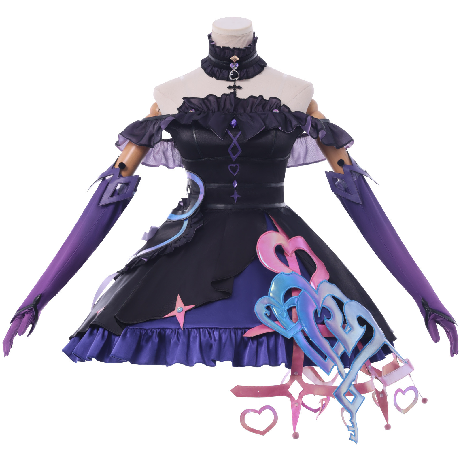 Anime Cosplay Link - Sanrio Kuromi Linked Lolita 코스프레 의상