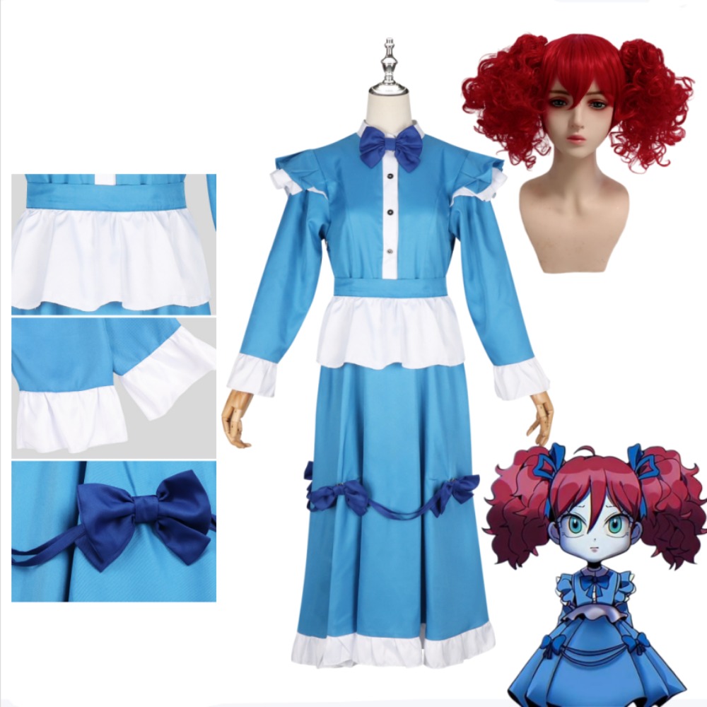 Anime Cosplay With Red Hair - 양귀비 빨간 머리 코스프레 의상 풀