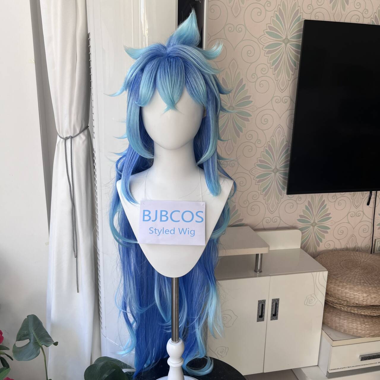 Anime Cosplay Long Hair - [스타일드 가발]이디아 코스프레 가발 애니메이션 트위스트