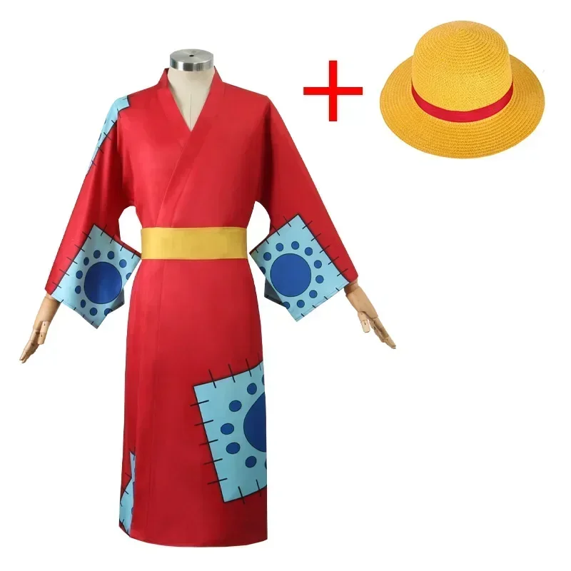 Anime Cosplay Luffy - 애니메이션 루피 코스프레 의상, 와노쿠니 몽키