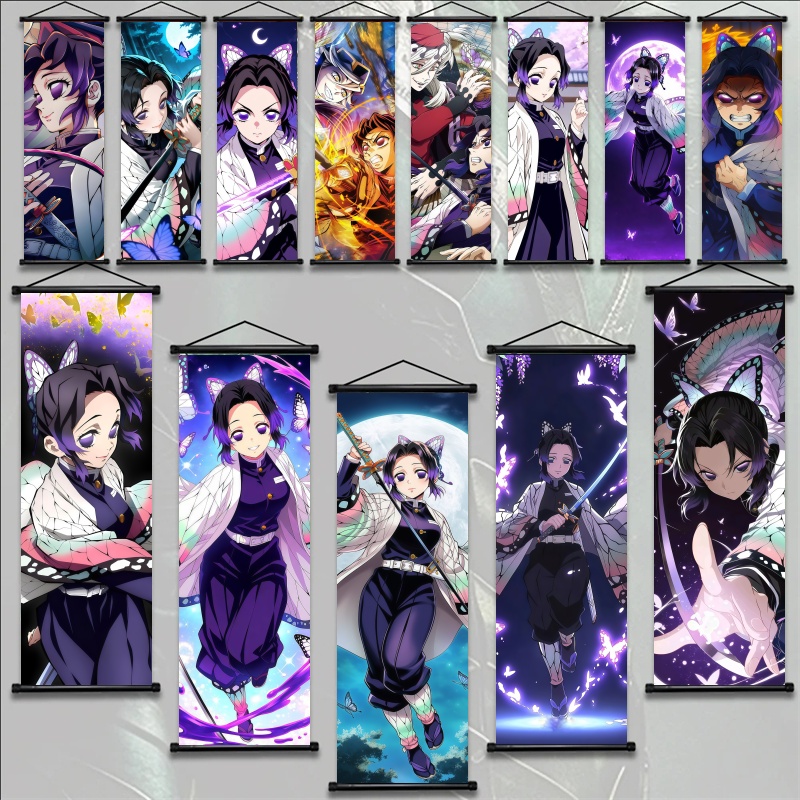 Anime Cosplay Props - 시노부 코쵸 데몬 슬레이어 아트 패브릭