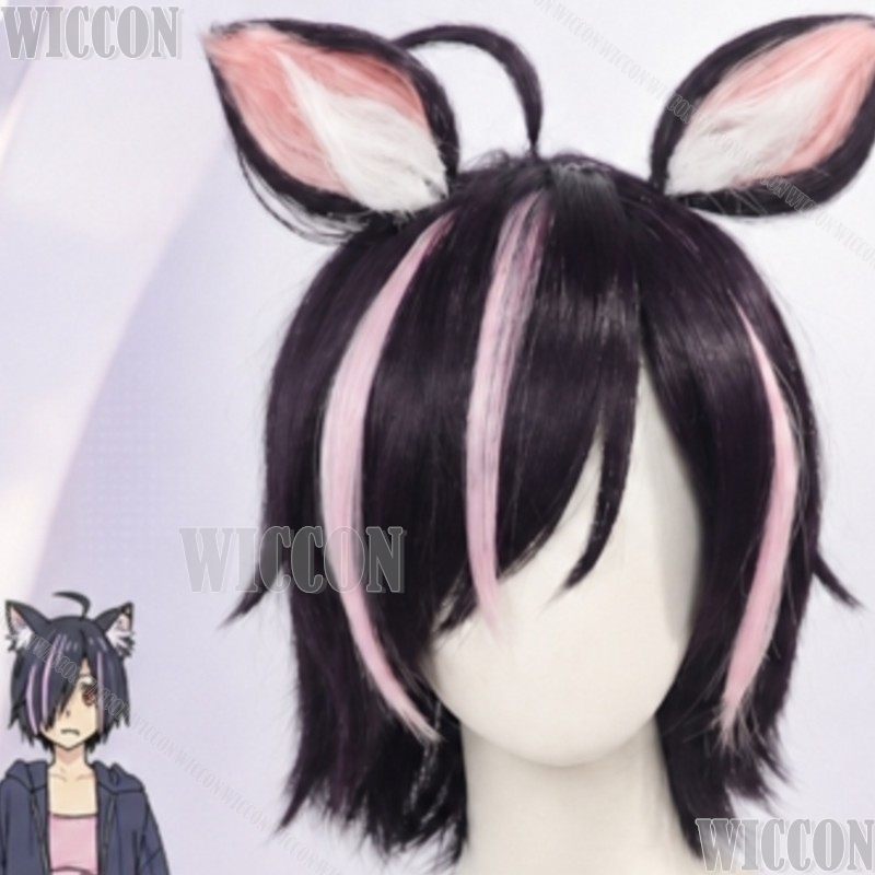 Cosplay Anime Black Hair - 체인스모커 고양이 코스프레 하메코 이지고잉 애널