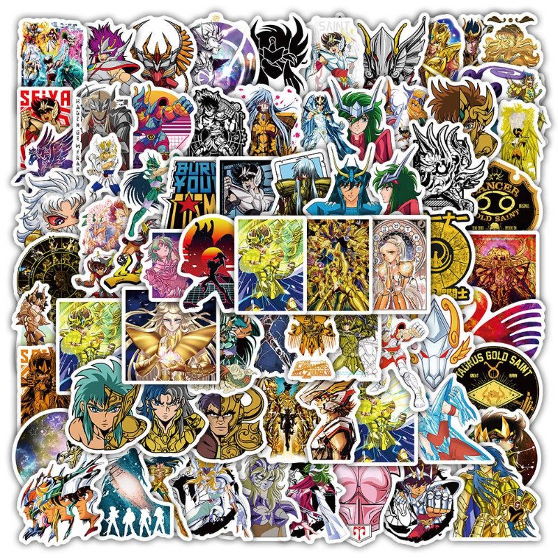 Anime Cosplay In Japan - 101Pcs 세인트 세이야 애니메이션 스티커 만화