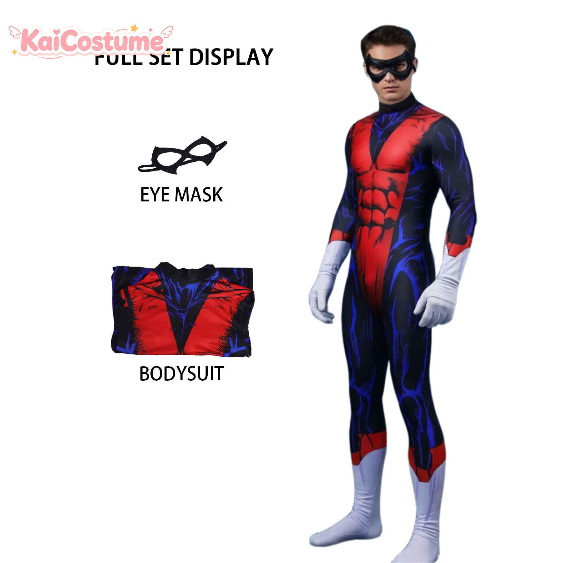 Anime Cosplay Dress For Men - 커트 와그너 나이트크롤러 97 코스프레 점프수트