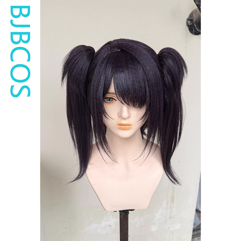 Cosplay Anime Black Hair - 스타일링된 가발 ‌ Ame 코스프레 가발