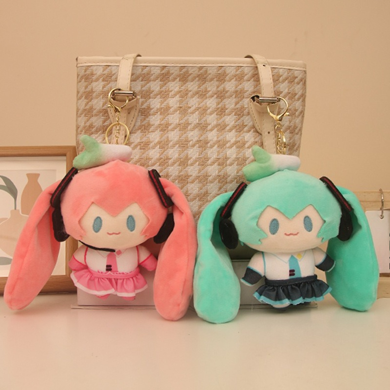 Anime Cosplay Miku - 하츠네 뉴 미쿠 플러시 장난감 키체인