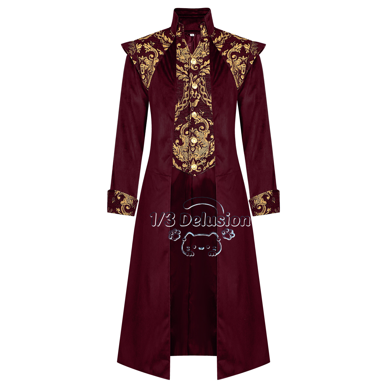 Anime Cosplay Dress For Men - 남성 스팀펑크 중세 테일코트 재킷 빅토리아