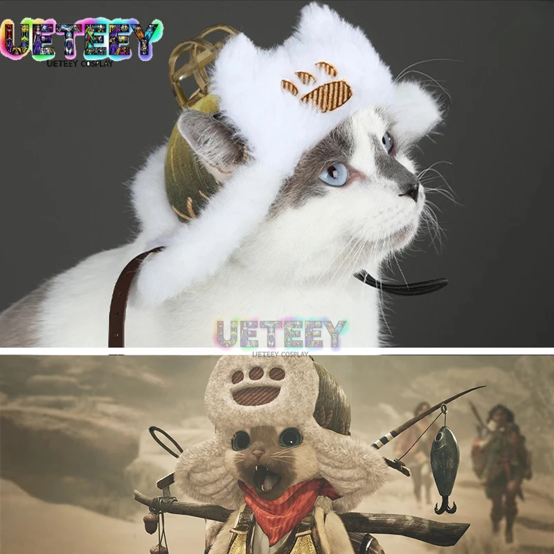 Anime Cosplay Long Hair - UETEEY 코스 아토스 몬스터 헌터 모자