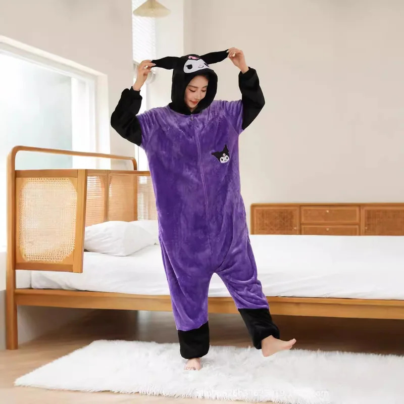 Anime Cosplay Sus - 애니메이션 코스프레 여성 Onesie Kuromi 코스프레