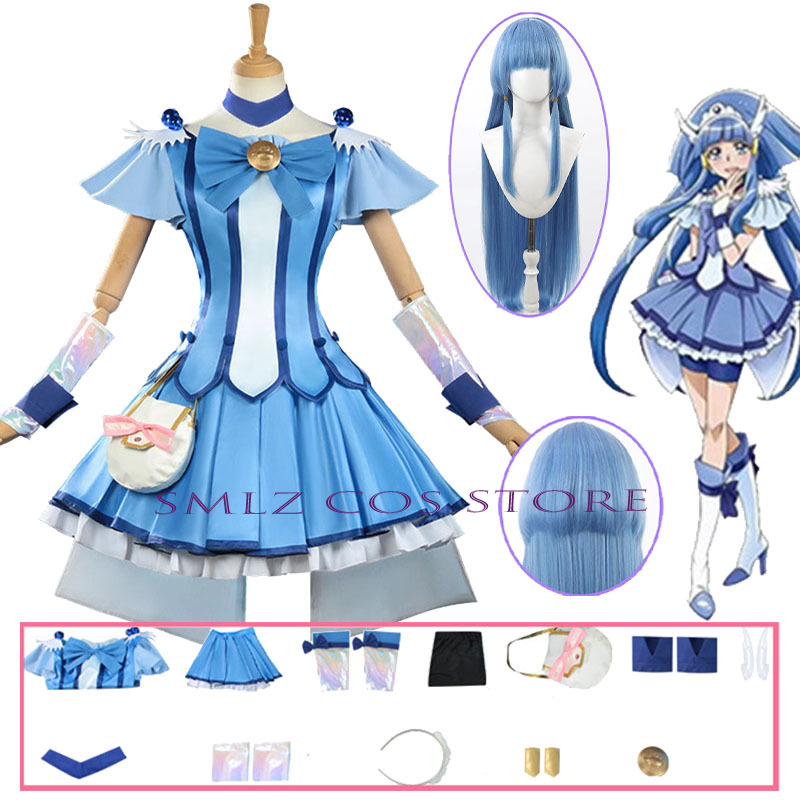 Anime Cosplay Dresses - 큐어 뷰티 코스프레 애니메이션 스마일 글리터