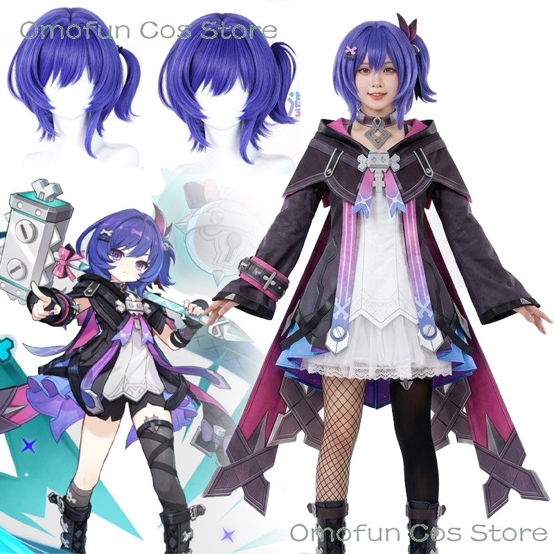 Quality Anime Cosplay - Genshin Impact Prune 코스프레 의상 가발