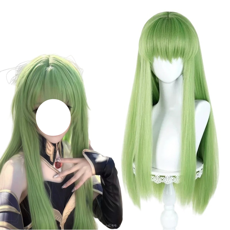 Anime Cosplay Long Hair - 애니메이션 CC 코스프레 녹색 가발 긴