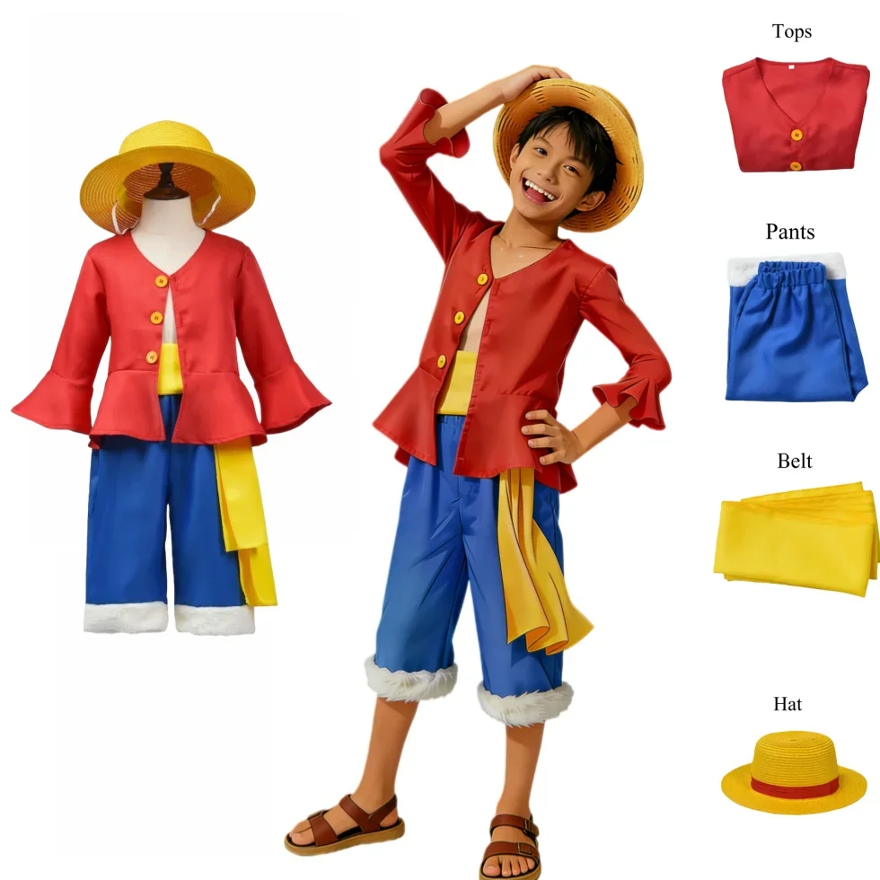 할로윈 애니메이션 M-몽키 D 루피 풀세트 코스프레 의 - Anime Cosplay Luffy 리뷰 및 가격