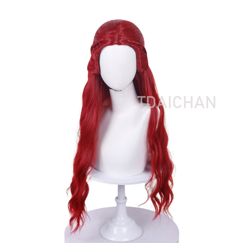 곱슬 코스프레 가발 레드 프린세스 하트 헤어스타일 클로 - Anime Cosplay With Red Hair 리뷰 및 가격