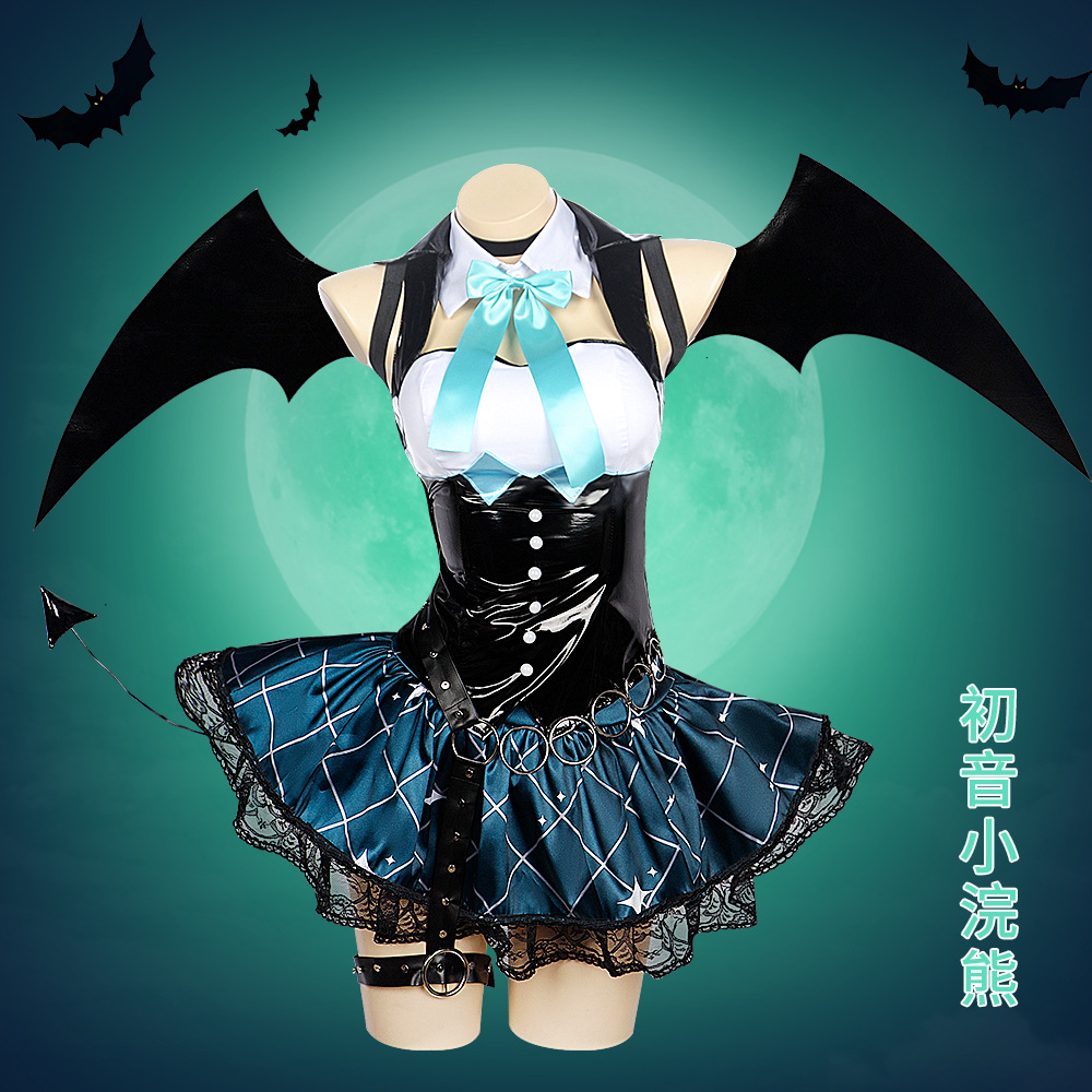 데몬 미쿠 x 라스칼 리틀 데빌 코스프레 의상 데몬 미 - Anime Cosplay Miku 리뷰 및 가격