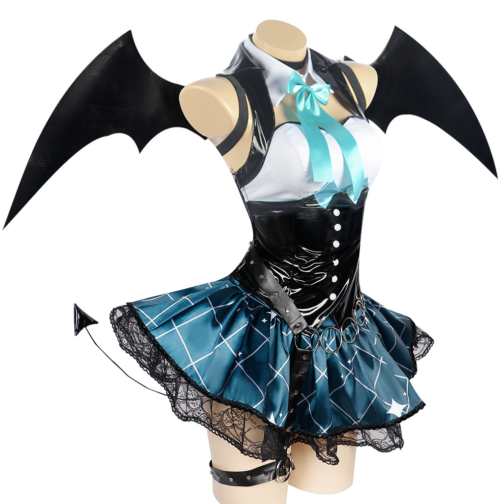 데몬 미쿠 x 라스칼 리틀 데빌 코스프레 의상 데몬 미 - Anime Cosplay Miku 리뷰 및 가격