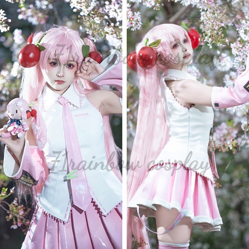 사쿠라 미쿠 코스프레 의상 미쿠 유니폼 JK 포뮬러 드 - Anime Cosplay Miku 리뷰 및 가격