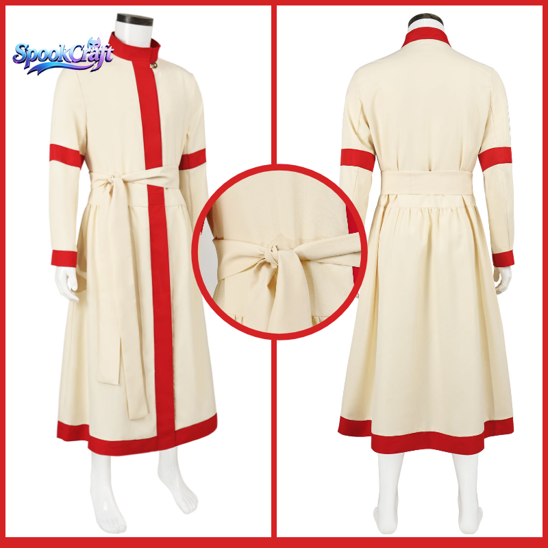 새로운 중세 카프탄 로브 사제 코스프레 롱 클로크 할로 - Anime Cosplay Dress For Men 리뷰 및 가격