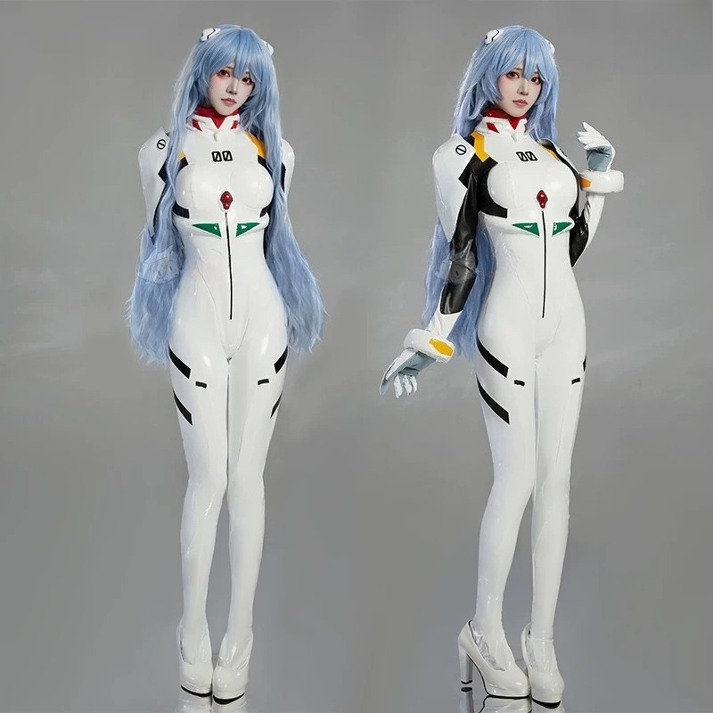 레이 아야나미 플러그슈트 코스프레 의상 화이트 PU 가 - Quality Anime Cosplay 리뷰 및 가격