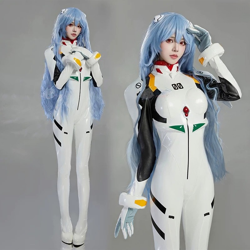 레이 아야나미 플러그슈트 코스프레 의상 화이트 PU 가 - Quality Anime Cosplay 리뷰 및 가격