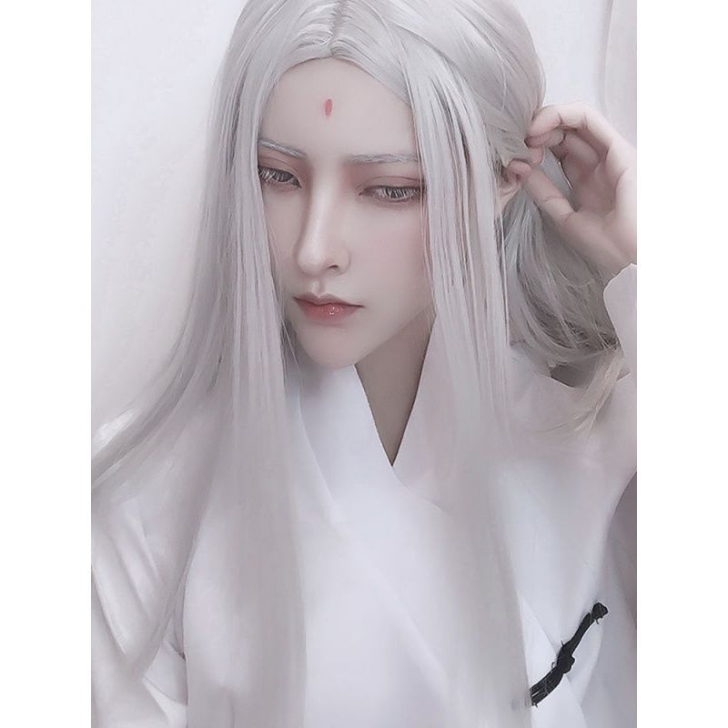 남자 Hanfu 긴 직모 애니메이션 코스프레 의상 일본 - Anime Cosplay Long Hair 리뷰 및 가격
