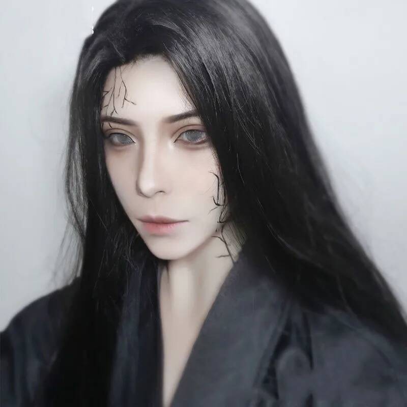 남자 Hanfu 긴 직모 애니메이션 코스프레 의상 일본 - Anime Cosplay Long Hair 리뷰 및 가격