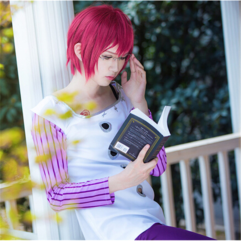 애니메이션 염소의 욕망의 죄 고우더 코스프레 가발 짧은 - Anime Cosplay With Red Hair 리뷰 및 가격