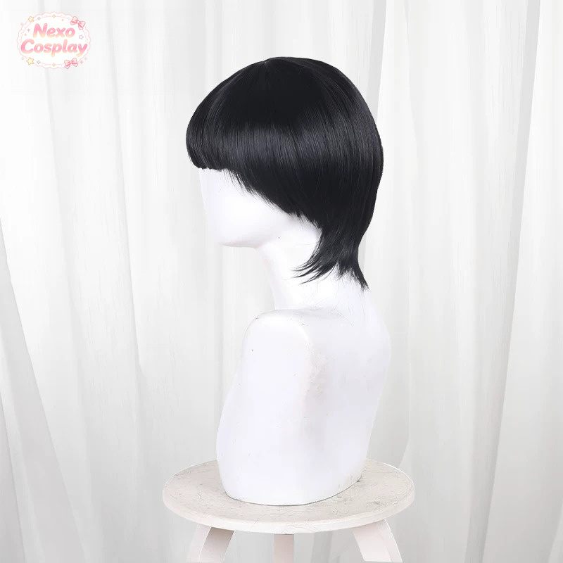마녀 모자 아틀리에 유이니 코스프레 가발 검은색 짧은  - Cosplay Anime Black Hair 리뷰 및 가격