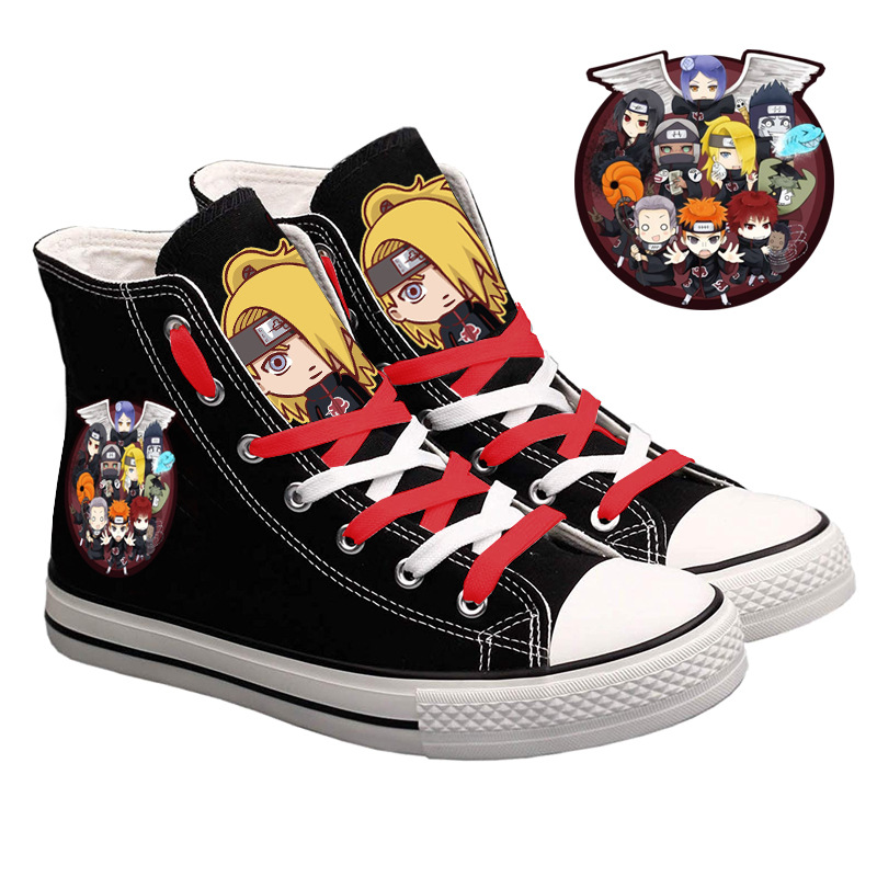 나루토 우즈마키 하이탑 캔버스 신발 남성과 여성 캐주얼 - Anime Cosplay Couples Ideas 리뷰 및 가격