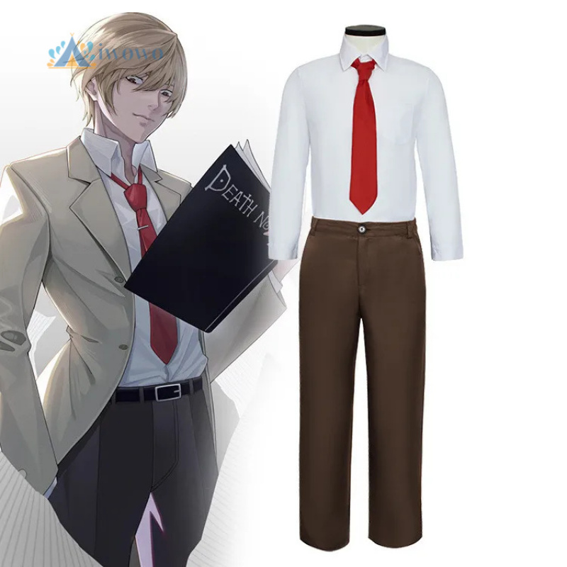 애니메이션 야가미 라이트 코스프레 의상 복장 코트 바지 - Anime Cosplay Dress For Men 리뷰 및 가격