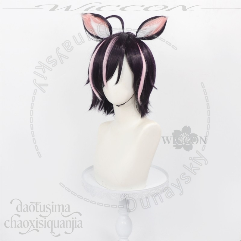 애니메이션 체인스모커 고양이 코스프레 하메코 이지고잉  - Cosplay Anime Black Hair 리뷰 및 가격