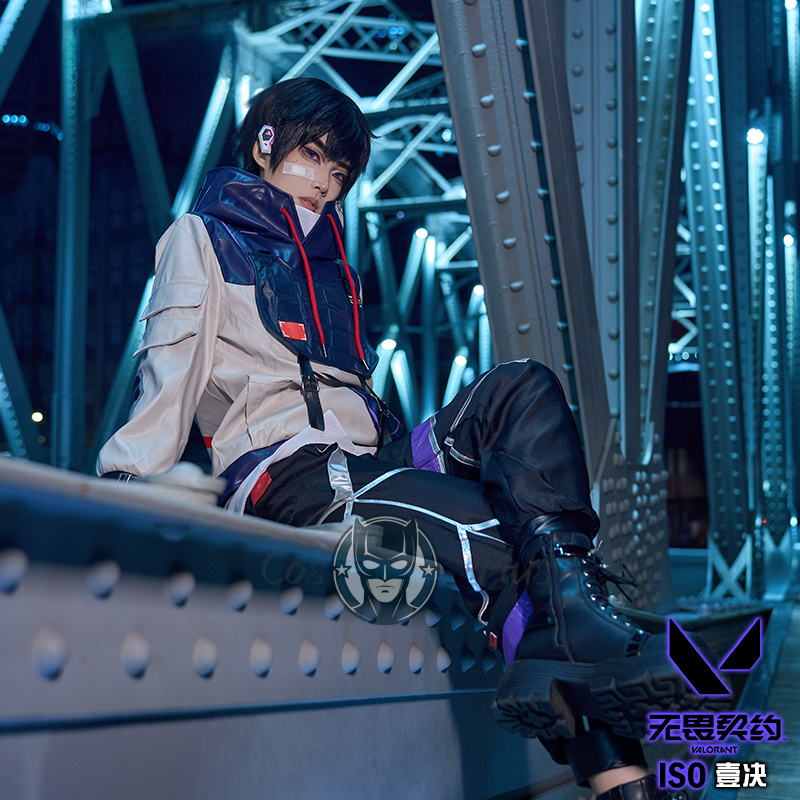 ISO 코스프레 발로란트 의상 후드티 바지 조끼 장갑  - Anime Cosplay Dresses 리뷰 및 가격