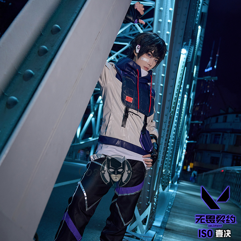 ISO 코스프레 발로란트 의상 후드티 바지 조끼 장갑  - Anime Cosplay Dresses 리뷰 및 가격