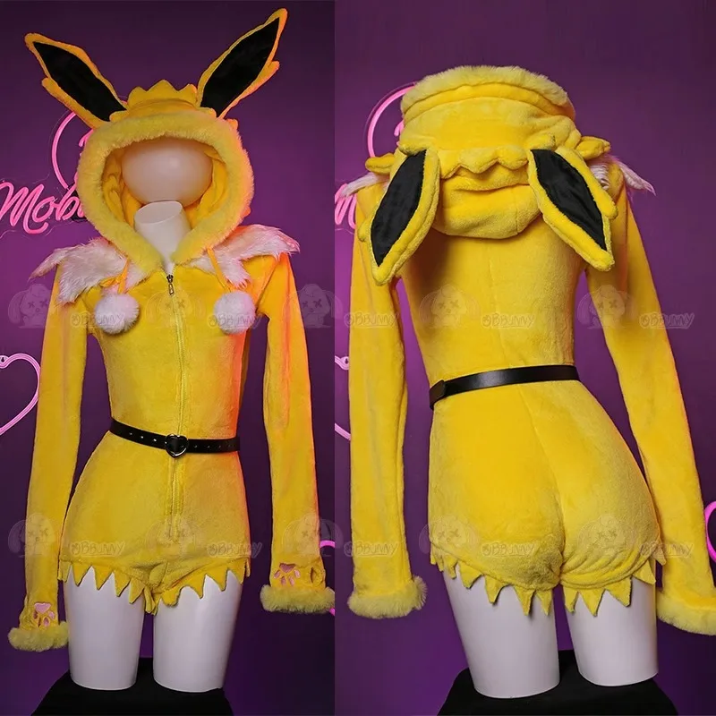 섹시한 딥 V 후드 바디수트 양말 세트 버니 걸 로리타 - Cosplay Anime Bunny Girl 리뷰 및 가격
