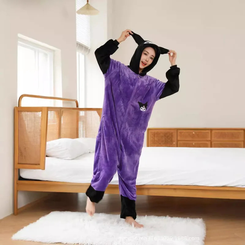애니메이션 코스프레 여성 Onesie Kuromi 코스 - Anime Cosplay Sus 리뷰 및 가격