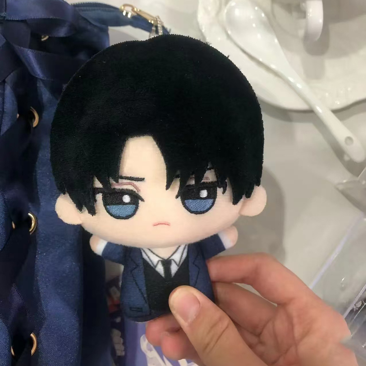 10cm 레비 아커만 플러시 인형 애니메이션 피규어 코 - Anime Cosplay Sus 리뷰 및 가격