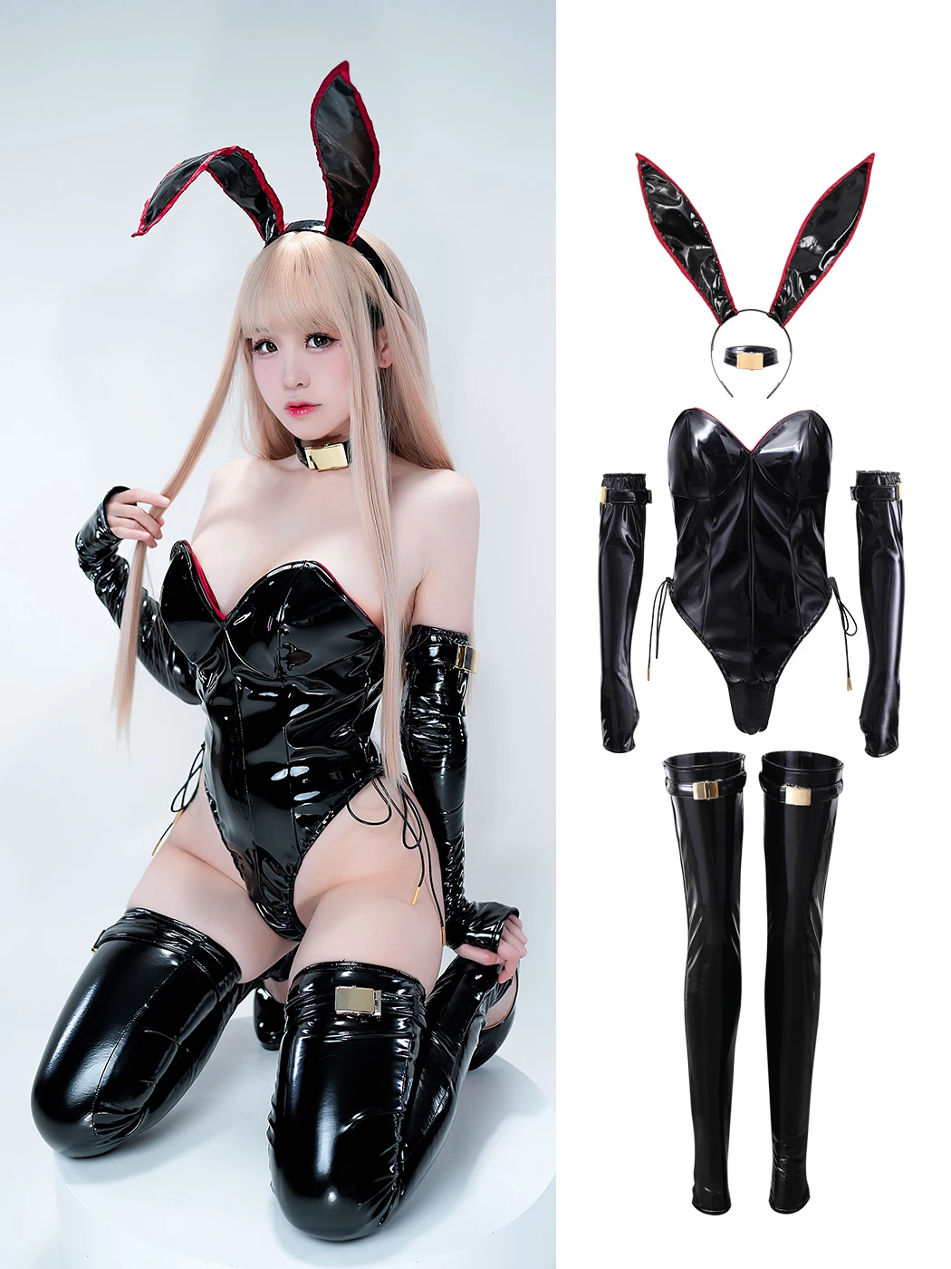 오리지널 디자인 귀여운 토끼 소녀 코스프레 의상 여성  - Cosplay Anime Bunny Girl 리뷰 및 가격
