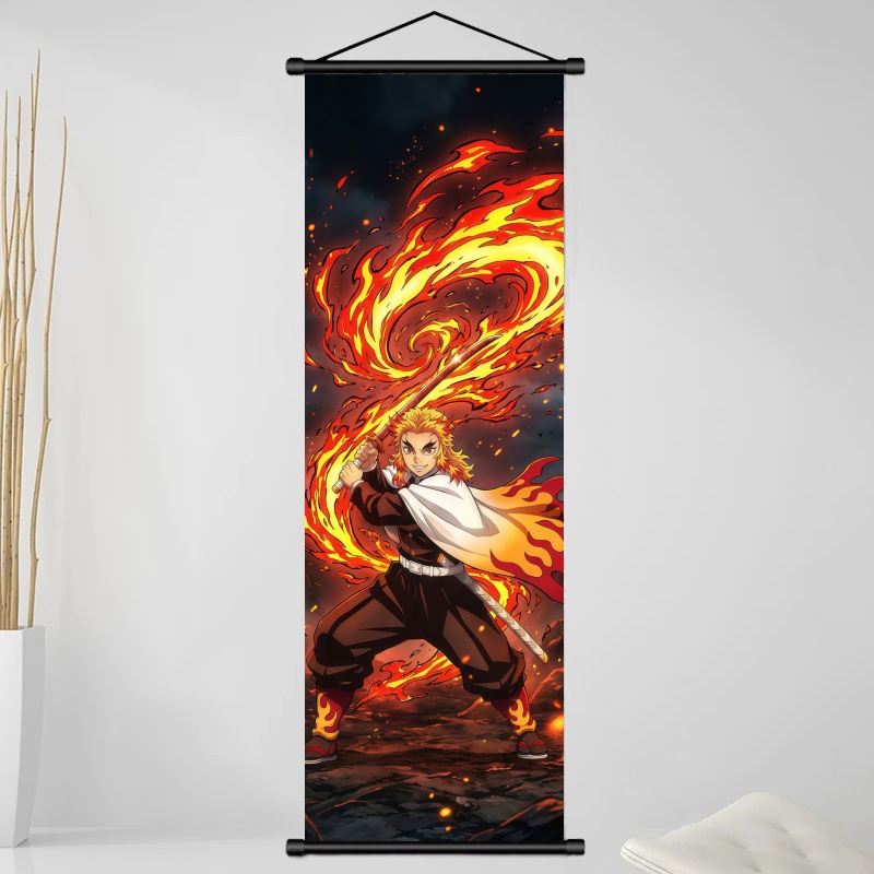 데몬 슬레이어 쿄쥬로 렌고쿠 HD 프린트 애니메이션 패 - Anime Cosplay Props 리뷰 및 가격
