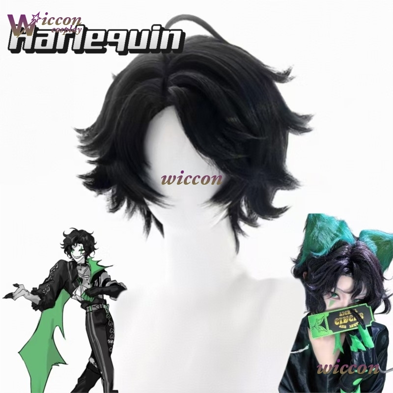 Youk The Freak Circus Pierrot  - Cosplay Anime Black Hair 리뷰 및 가격