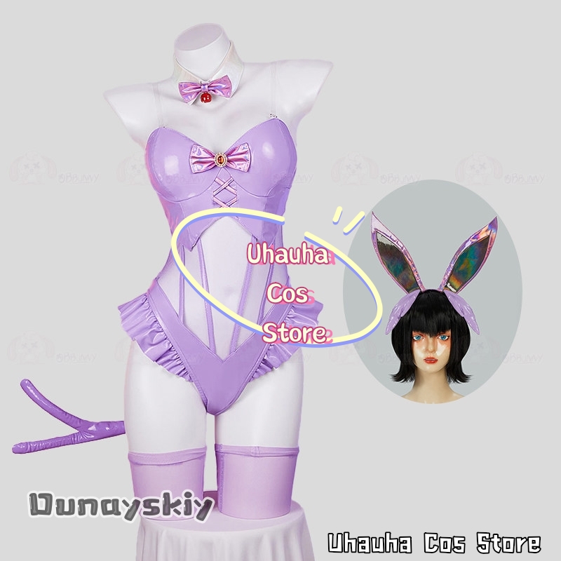 aBc01 에스페온 코스프레 의상 보라색 가죽 섹시한  - Cosplay Anime Bunny Girl 리뷰 및 가격