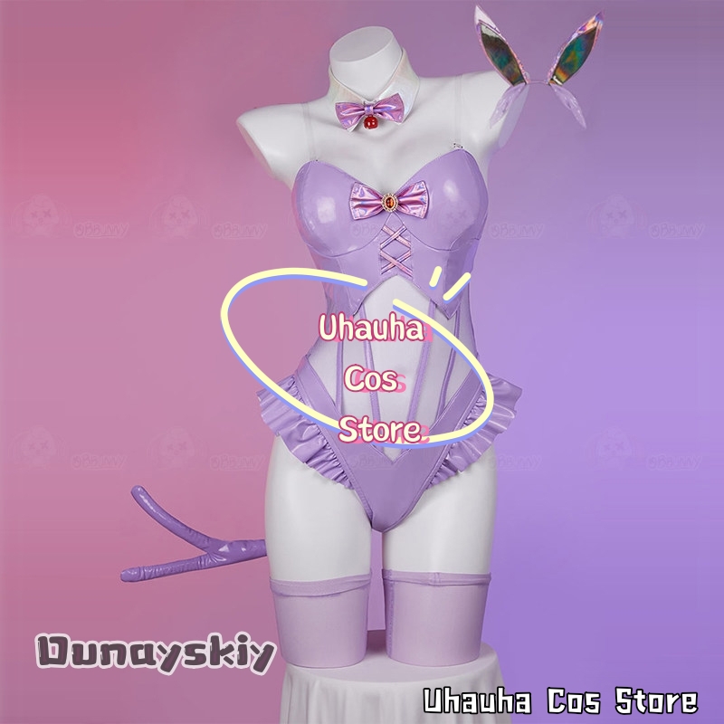 aBc01 에스페온 코스프레 의상 보라색 가죽 섹시한  - Cosplay Anime Bunny Girl 리뷰 및 가격