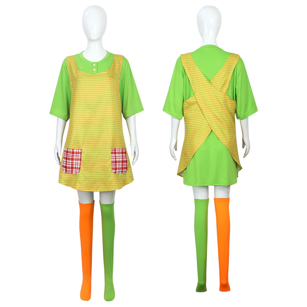 Piippi 코스프레 의상 성인용 녹색 드레스 앞치마  - Anime Cosplay Boy 리뷰 및 가격
