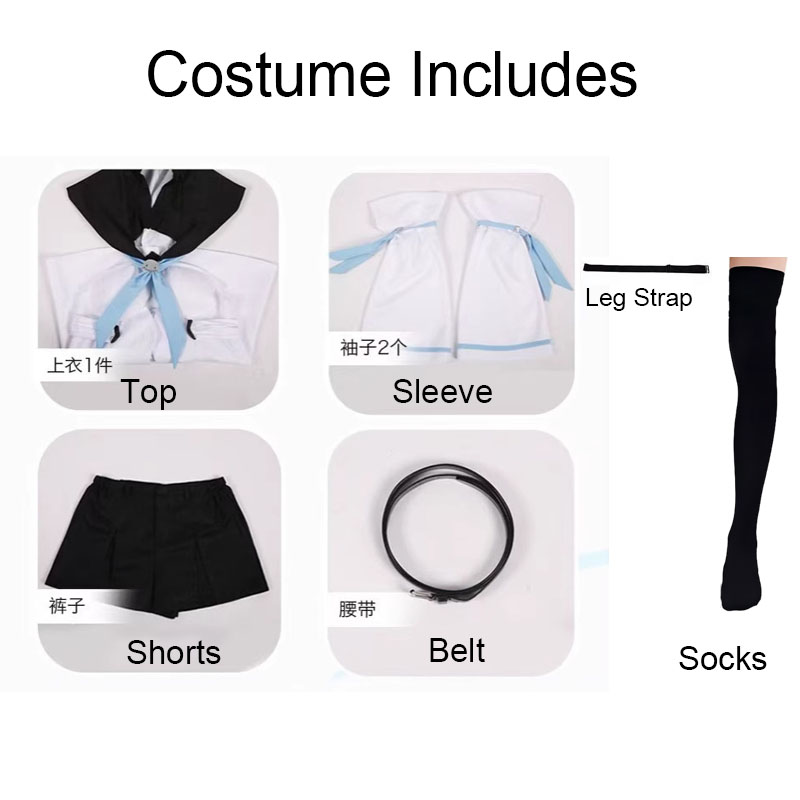 Vtuber 시라카미 후부키 코스프레 의상 Hololi - Anime Cosplay Meme 리뷰 및 가격