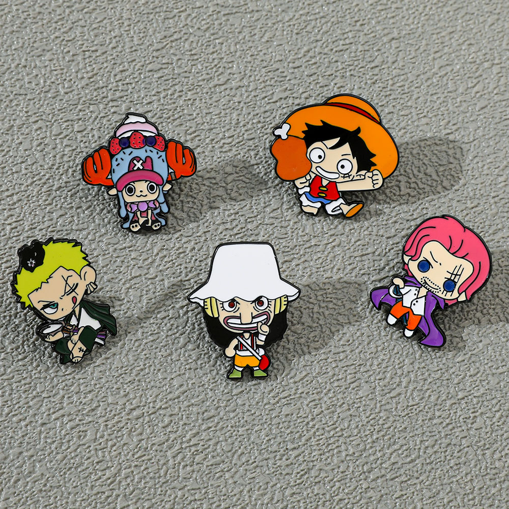 5 Pcs 크리 에이 티브 애니메이션 브로치 잘생긴 원 - Anime Cosplay Luffy 리뷰 및 가격