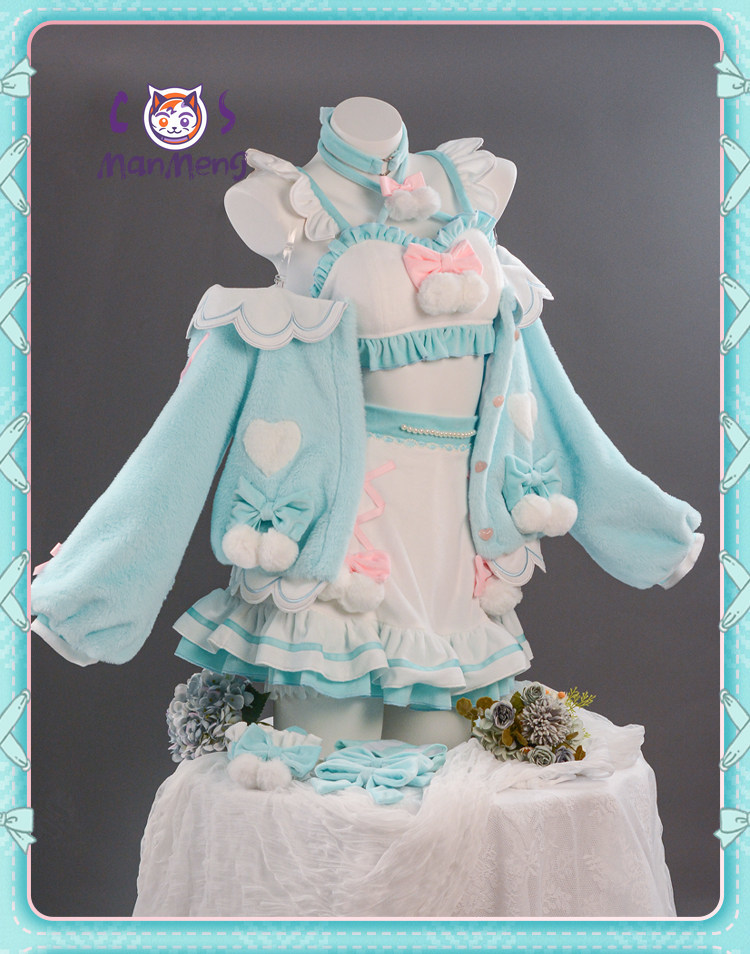 미쿠 코스프레 의상 게임 코스프레 애니메이션 여성 귀여 - Anime Cosplay Miku 리뷰 및 가격